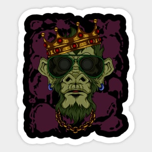 Fashion Monkey street art Sticker